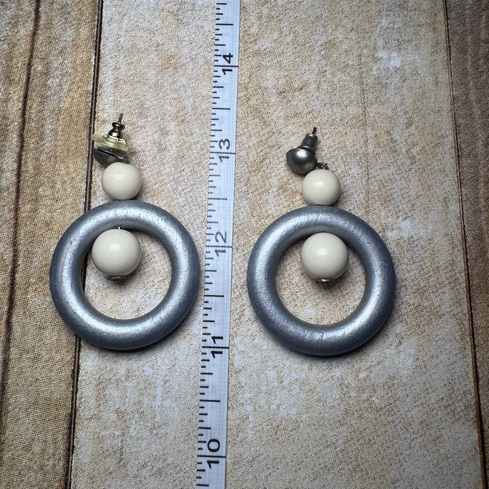 Wooden earrings